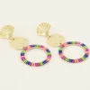 My Jewellery Boucles D'oreilles Perles Multicolores Best