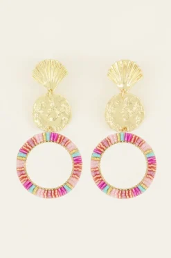 My Jewellery Boucles D'oreilles Perles Multicolores Best