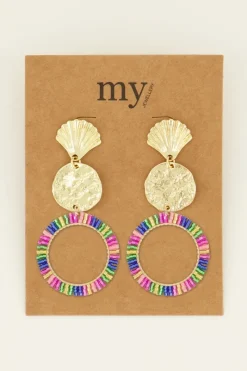 My Jewellery Boucles D'oreilles Perles Multicolores Best