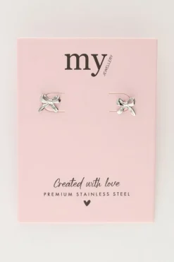 My Jewellery Boucles D'oreilles Petits Nœuds Cloutés Clearance