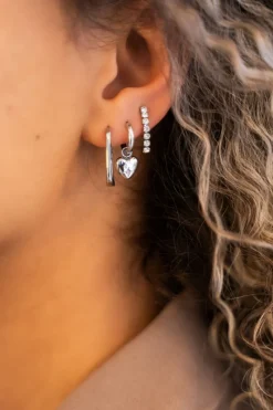 My Jewellery Boucles D’oreilles Puces Avec Barres En Strass Best