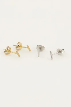 My Jewellery Boucles D’oreilles Puces Bâton Hot