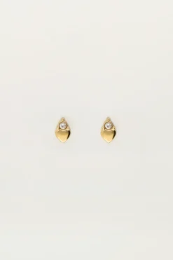 My Jewellery Boucles D'oreilles Puces Cœur Avec Strass Outlet