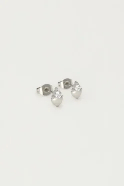My Jewellery Boucles D'oreilles Puces Cœur Avec Strass Outlet