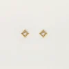 My Jewellery Boucles D'oreilles Puces Carrées Avec Strass Best