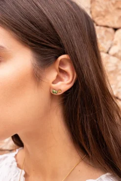 My Jewellery Boucles D'oreilles Puces Fleur De Trèfle Best
