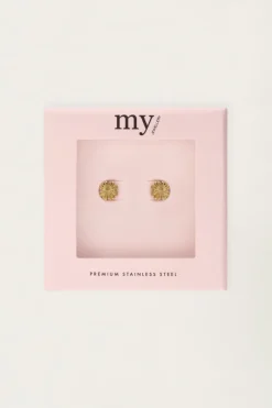 My Jewellery Boucles D'oreilles Puces Fleur De Trèfle Best