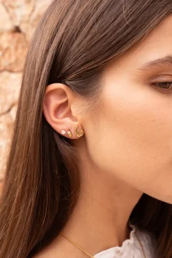 My Jewellery Boucles D'oreilles Puces Lune Et étoile Clearance