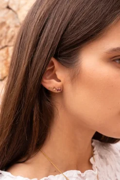 My Jewellery Boucles D'oreilles Puces Rondes Avec Strass Online