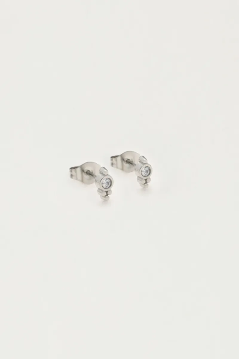 My Jewellery Boucles D'oreilles Puces Rondes Avec Strass Online