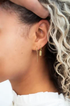 My Jewellery Boucles D’oreilles Rectangle Hot