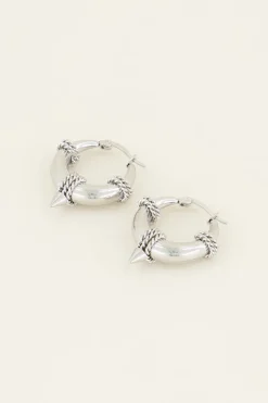 My Jewellery Boucles D’oreilles Rondes Avec Chaîne Outlet