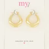 My Jewellery Boucles D’oreilles 70’s Brillantes Fashion