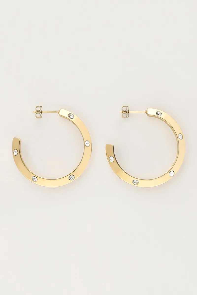 My Jewellery Boucles D'oreilles Starry Avec Strass Sale