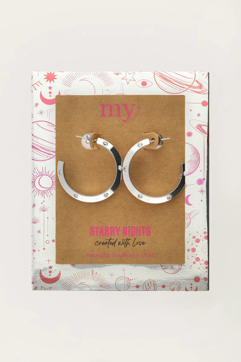 My Jewellery Boucles D'oreilles Starry Avec Strass Sale