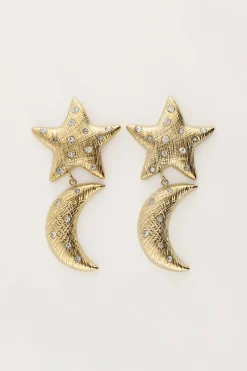 My Jewellery Boucles D'oreilles Starry Avec Lune Et étoile Clearance
