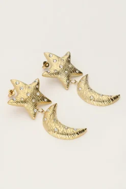 My Jewellery Boucles D'oreilles Starry Avec Lune Et étoile Clearance