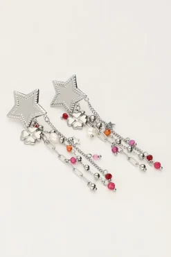 My Jewellery Boucles D'oreilles Starry Avec étoile Et Perles New