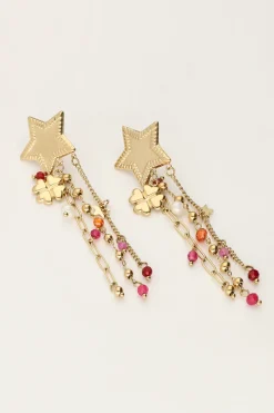 My Jewellery Boucles D'oreilles Starry Avec étoile Et Perles New