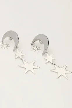 My Jewellery Boucles D'oreilles Starry Avec Lune Et étoiles Hot
