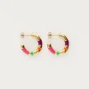 My Jewellery Boucles D'oreilles Sunrocks à Rayures Multicolores Sale