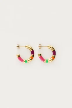 My Jewellery Boucles D'oreilles Sunrocks à Rayures Multicolores Sale
