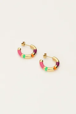My Jewellery Boucles D'oreilles Sunrocks à Rayures Multicolores Sale
