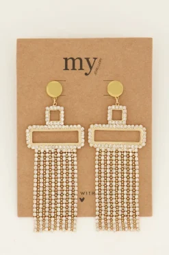 My Jewellery Boucles D'oreilles Tendance Avec Strass Outlet