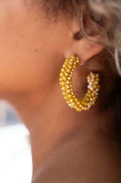 My Jewellery Boucles D'oreilles Tendance à Cercle Orné De Petites Pierres Clearance