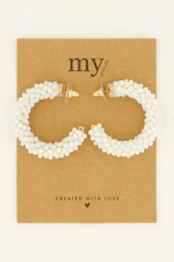 My Jewellery Boucles D'oreilles Tendance à Cercle Orné De Petites Pierres Clearance