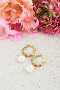 My Jewellery Boucles D’oreilles Torsadées Avec Perle Best