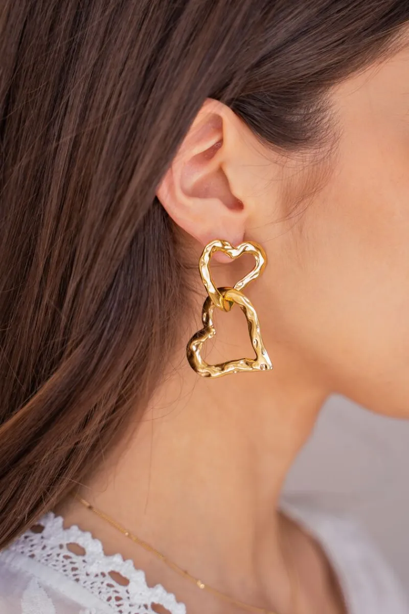 My Jewellery Boucles D'oreilles Vintage Avec Cœurs Online