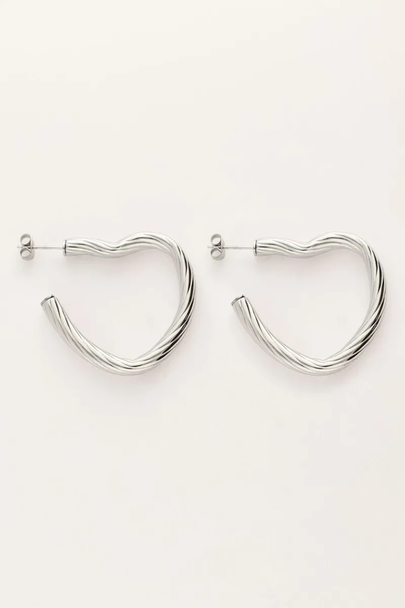 My Jewellery Boucles D'oreilles Vintage Avec Cœurs Ouverts Clearance