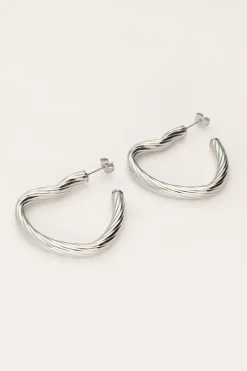 My Jewellery Boucles D'oreilles Vintage Avec Cœurs Ouverts Clearance