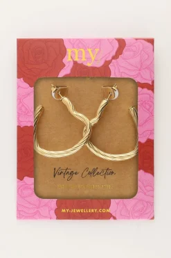 My Jewellery Boucles D'oreilles Vintage Avec Cœurs Ouverts Clearance