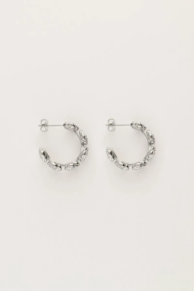 My Jewellery Boucles D'oreilles Vintage Avec Roses Fashion