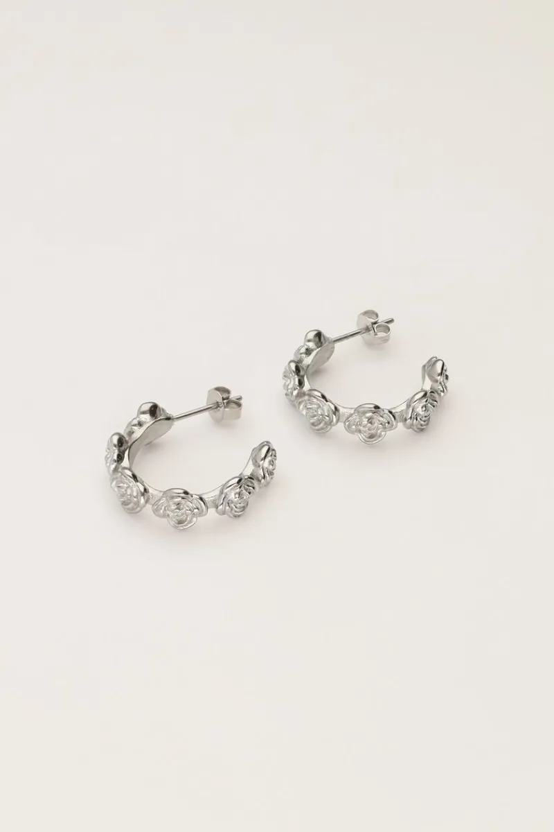 My Jewellery Boucles D'oreilles Vintage Avec Roses Fashion