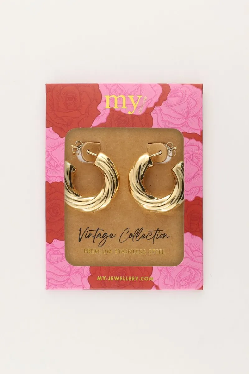 My Jewellery Boucles D'oreilles Vintage Petites Torsades New