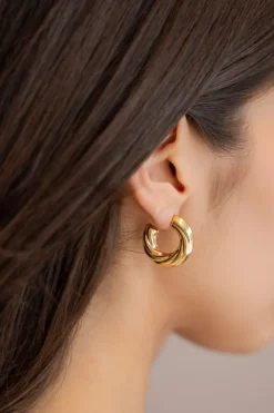 My Jewellery Boucles D'oreilles Vintage Petites Torsades New