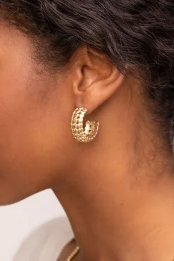 My Jewellery Boucles D'oreilles Vintage Avec Cœurs Best