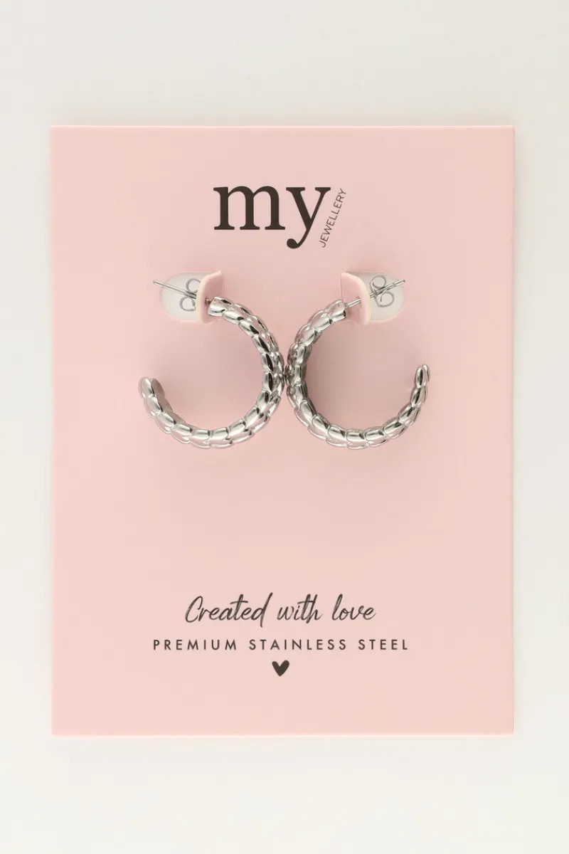 My Jewellery Boucles D'oreilles Vintage Avec Cœurs Best