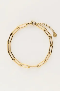 My Jewellery Bracelet à Gros Maillons Carrés Sale