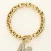 My Jewellery Bracelet à Initiale En Strass Discount