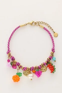 My Jewellery Bracelet Art En Cordon Violet Tutti Frutti Clearance