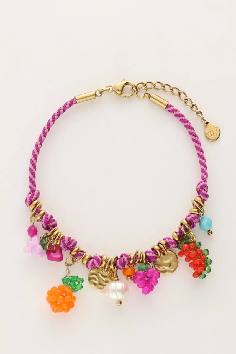 My Jewellery Bracelet Art En Cordon Violet Tutti Frutti Clearance