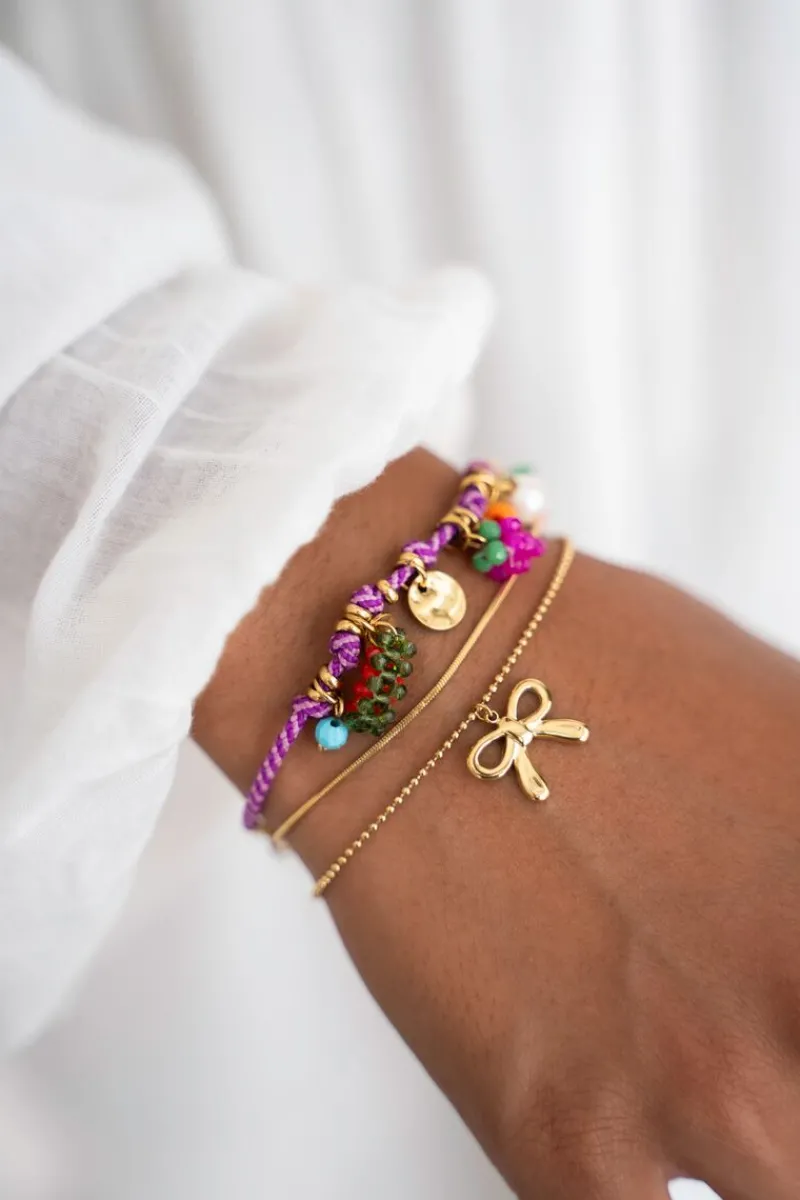 My Jewellery Bracelet Art En Cordon Violet Tutti Frutti Clearance