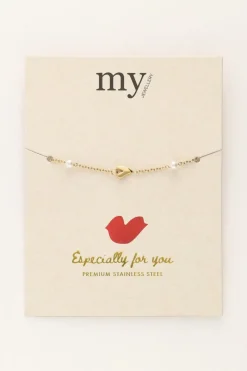 My Jewellery Bracelet Avec Coeurs Et Perles Sale