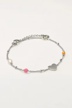 My Jewellery Bracelet Avec Cœur Et Perles Online