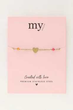 My Jewellery Bracelet Avec Cœur Et Perles Online