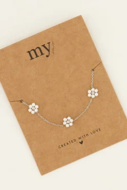 My Jewellery Bracelet Avec Fleurs Et Perles Discount
